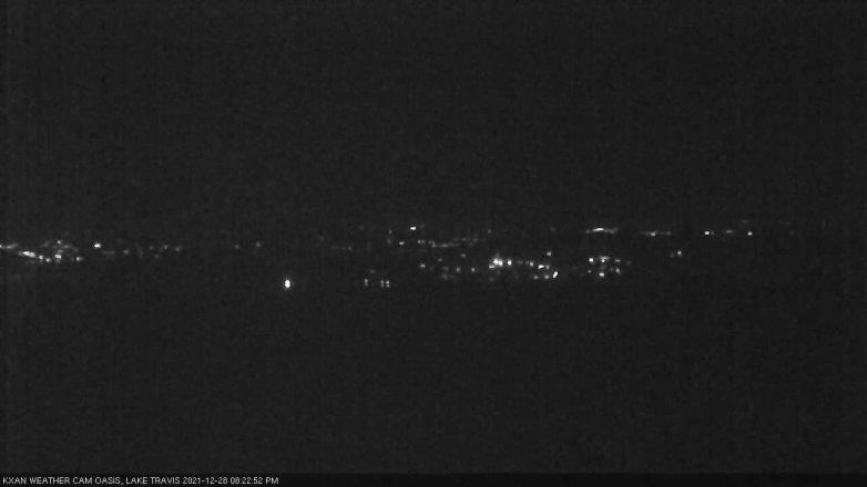 Lake Travis webcam, December 28, 2021 8:25 PM CT