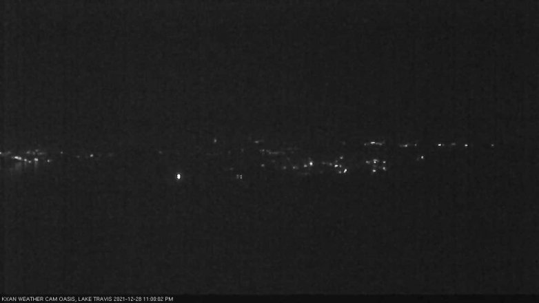 Lake Travis webcam, December 28, 2021 11:00 PM CT