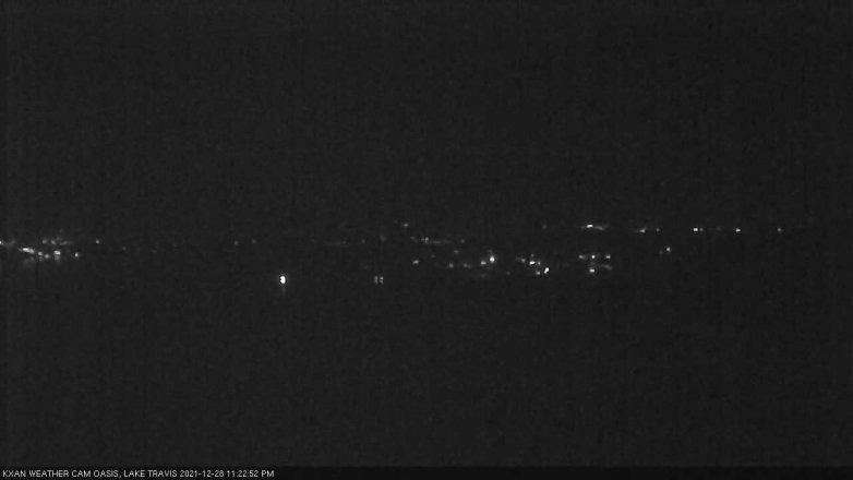 Lake Travis webcam, December 28, 2021 11:25 PM CT