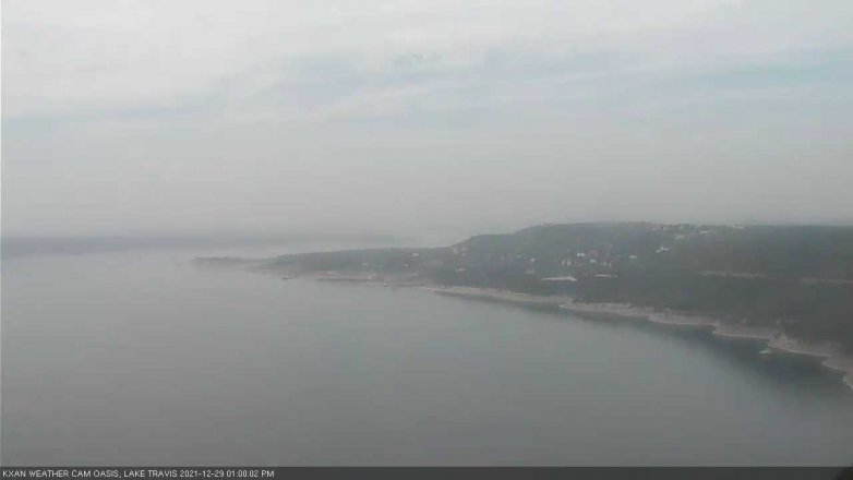 Lake Travis webcam, December 29, 2021 1:00 PM CT