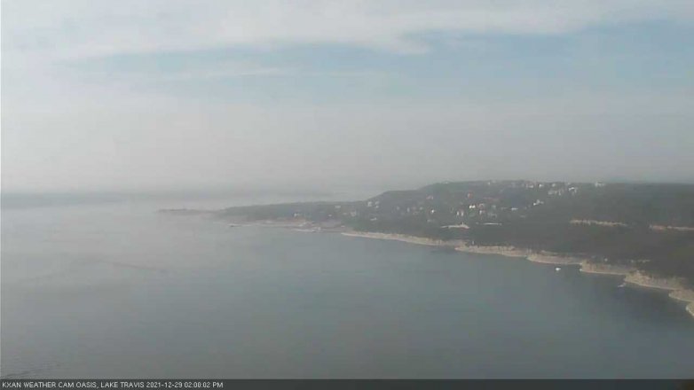 Lake Travis webcam, December 29, 2021 2:00 PM CT