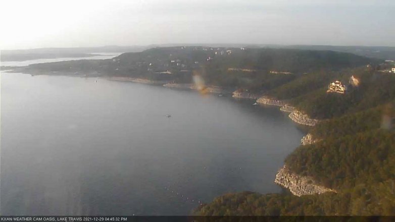 Lake Travis webcam, December 29, 2021 4:45 PM CT
