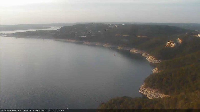 Lake Travis webcam, December 29, 2021 5:00 PM CT