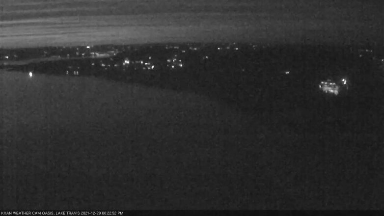 Lake Travis webcam, December 29, 2021 6:25 PM CT