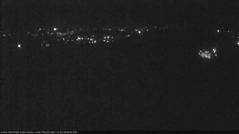 Lake Travis webcam, December 29, 2021 8:45 PM CT