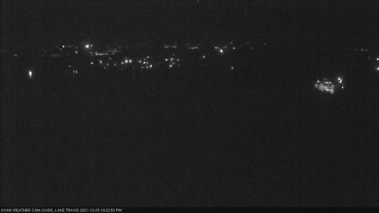Lake Travis webcam, December 29, 2021 10:25 PM CT