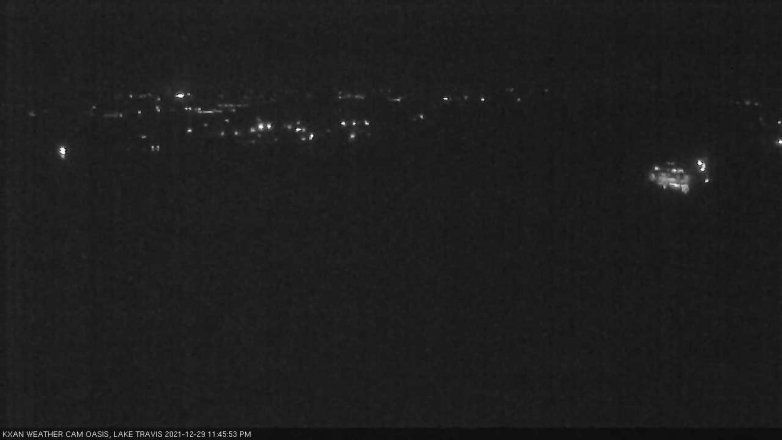 Lake Travis webcam, December 29, 2021 11:45 PM CT