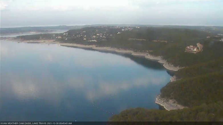 Lake Travis webcam, December 30, 2021 9:45 AM CT