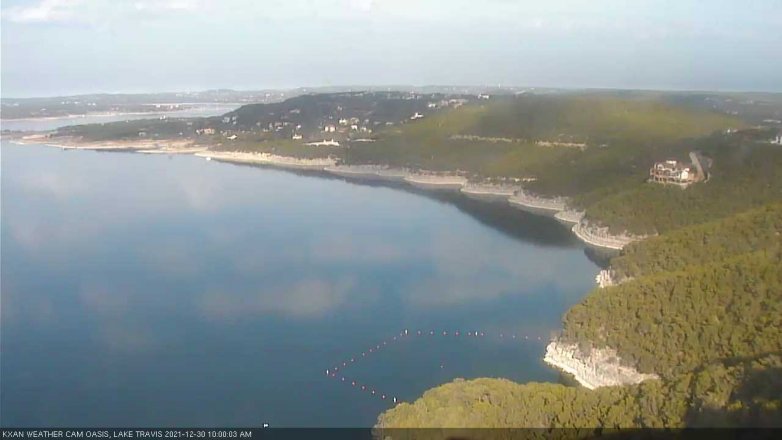 Lake Travis webcam, December 30, 2021 10:00 AM CT
