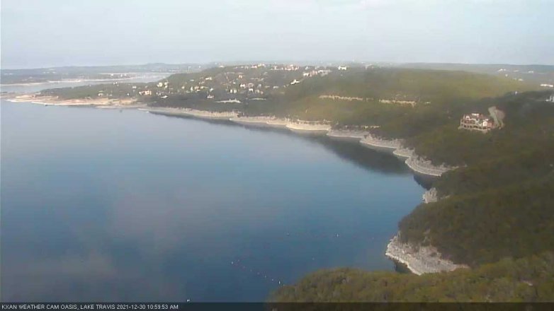 Lake Travis webcam, December 30, 2021 11:00 AM CT