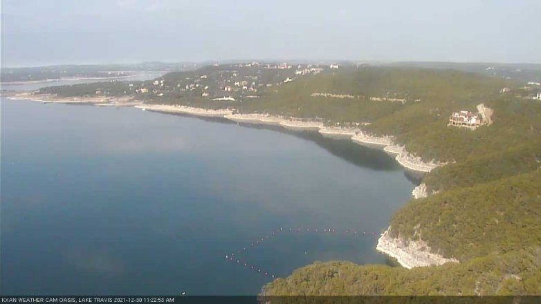 Lake Travis webcam, December 30, 2021 11:25 AM CT