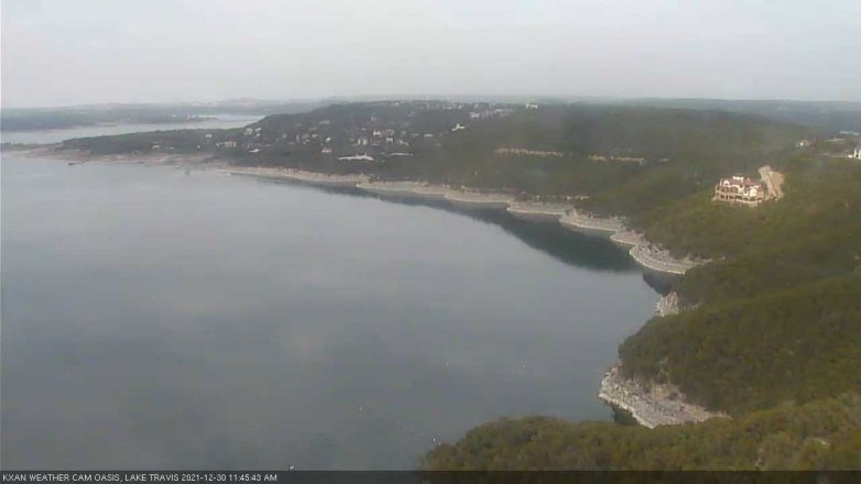 Lake Travis webcam, December 30, 2021 11:45 AM CT