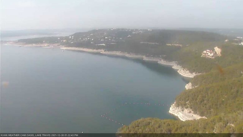 Lake Travis webcam, December 30, 2021 1:25 PM CT