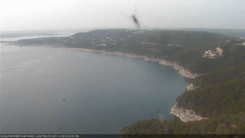Lake Travis webcam, December 30, 2021 3:25 PM CT