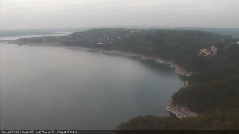 Lake Travis webcam, December 30, 2021 4:25 PM CT