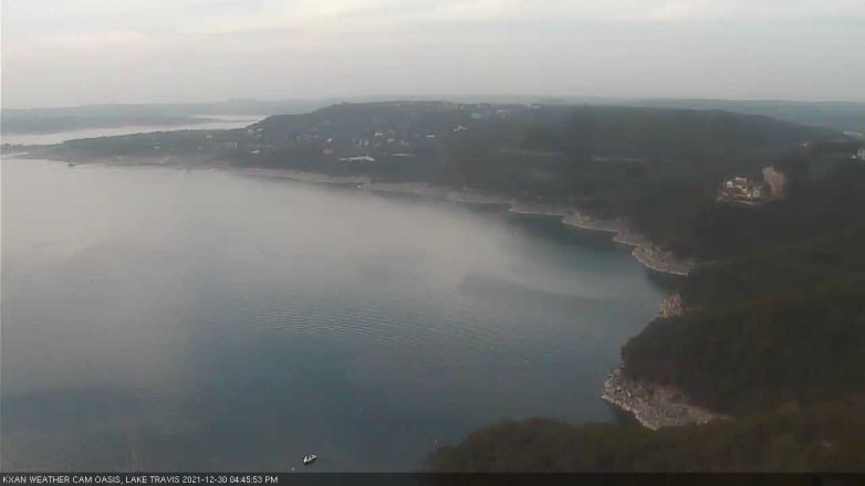 Lake Travis webcam, December 30, 2021 4:45 PM CT