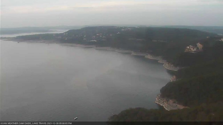 Lake Travis webcam, December 30, 2021 5:00 PM CT