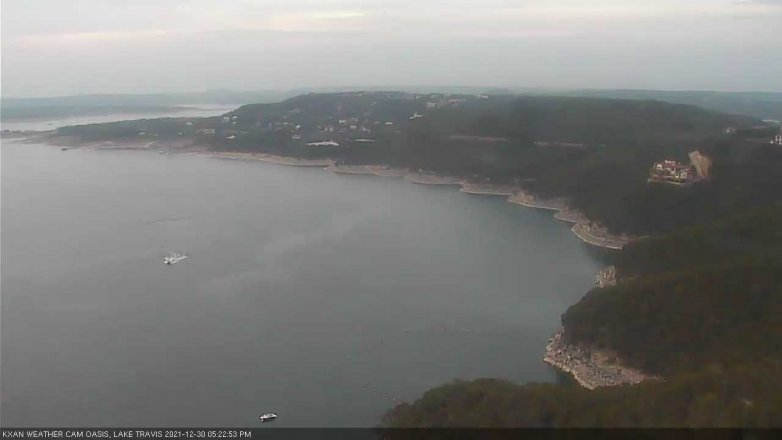 Lake Travis webcam, December 30, 2021 5:25 PM CT