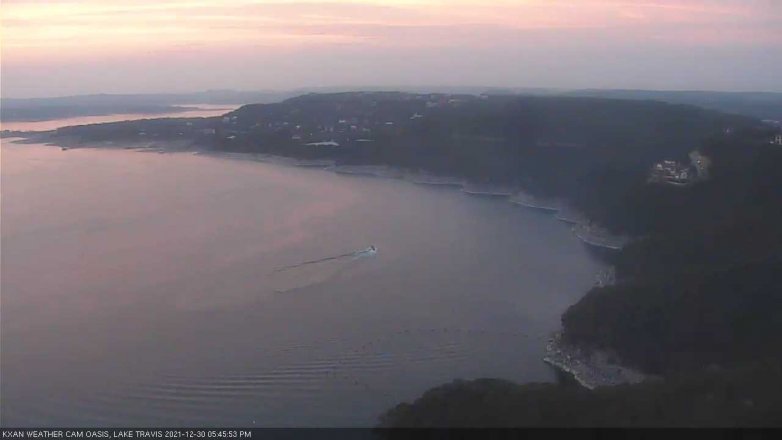 Lake Travis webcam, December 30, 2021 5:45 PM CT