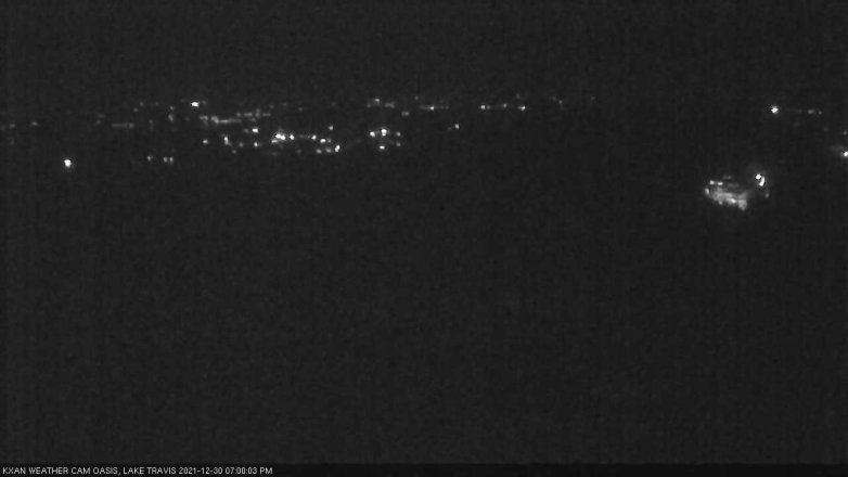 Lake Travis webcam, December 30, 2021 7:00 PM CT