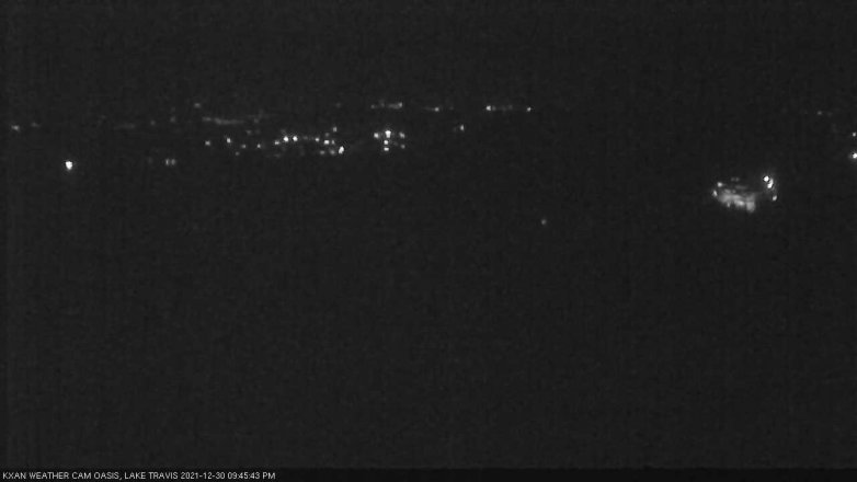 Lake Travis webcam, December 30, 2021 9:45 PM CT
