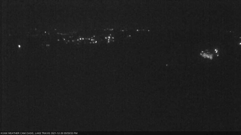 Lake Travis webcam, December 30, 2021 10:00 PM CT