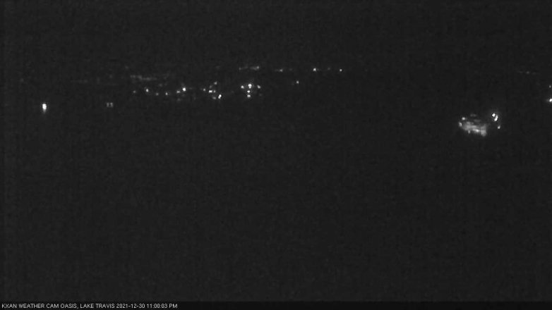 Lake Travis webcam, December 30, 2021 11:00 PM CT