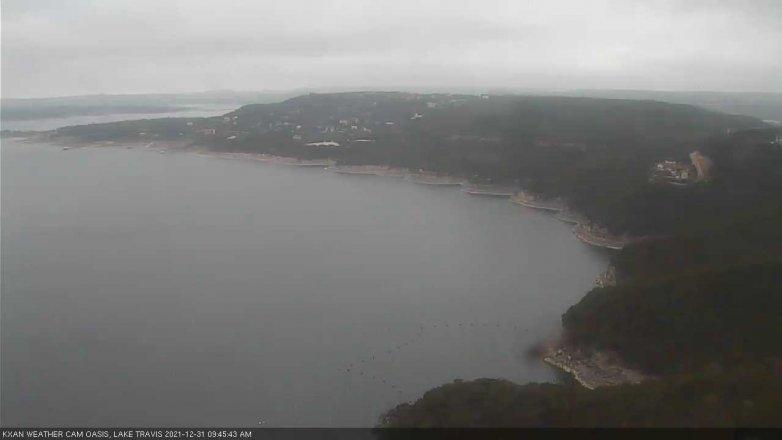 Lake Travis webcam, December 31, 2021 9:45 AM CT