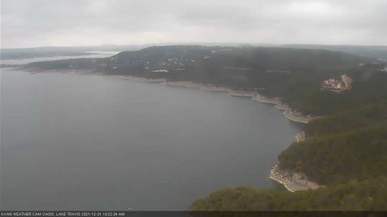 Lake Travis webcam, December 31, 2021 10:25 AM CT