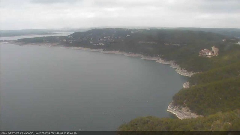 Lake Travis webcam, December 31, 2021 11:45 AM CT