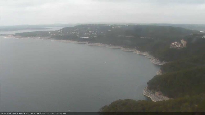 Lake Travis webcam, December 31, 2021 12:25 PM CT