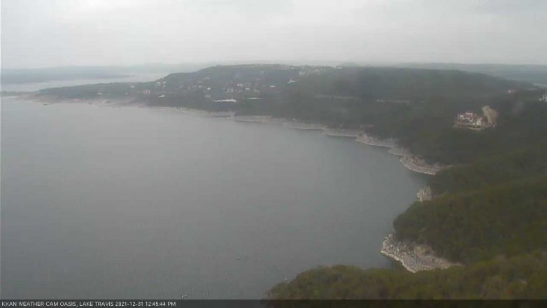 Lake Travis webcam, December 31, 2021 12:45 PM CT
