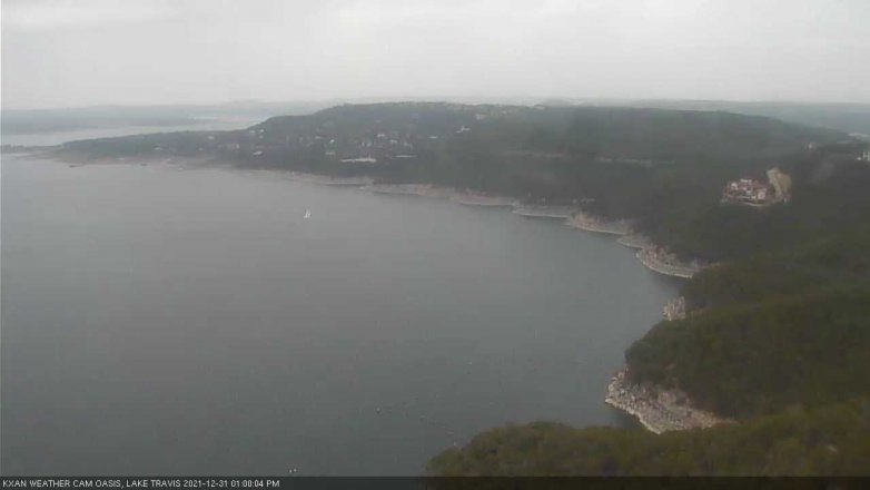Lake Travis webcam, December 31, 2021 1:00 PM CT