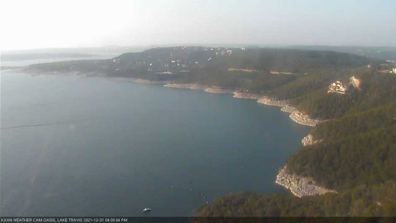 Lake Travis webcam, December 31, 2021 4:00 PM CT