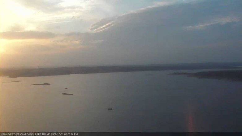 Lake Travis webcam, December 31, 2021 5:25 PM CT
