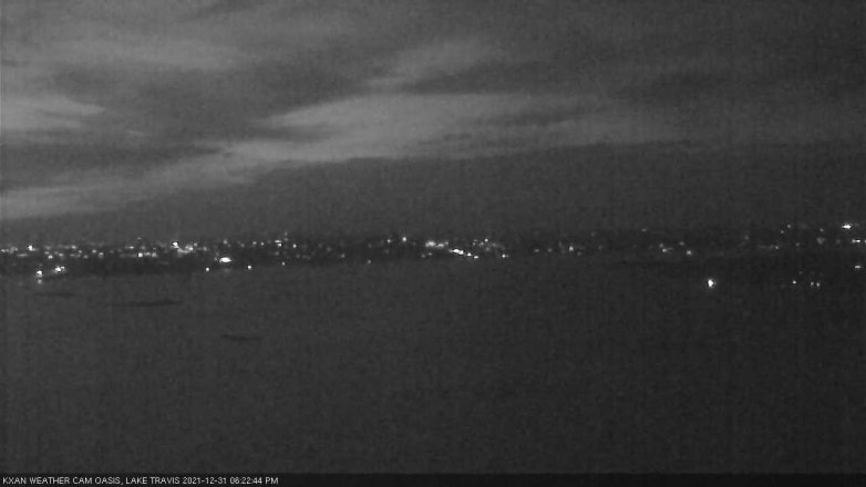 Lake Travis webcam, December 31, 2021 6:25 PM CT