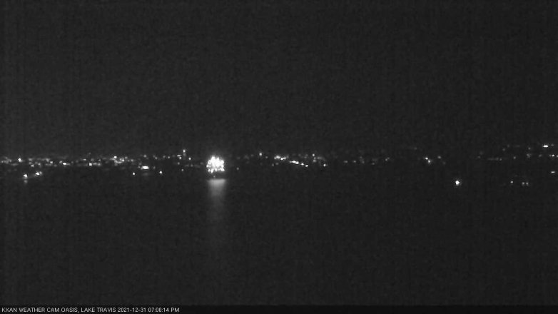 Lake Travis webcam, December 31, 2021 7:00 PM CT