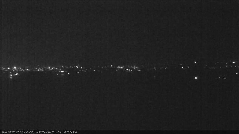 Lake Travis webcam, December 31, 2021 7:25 PM CT
