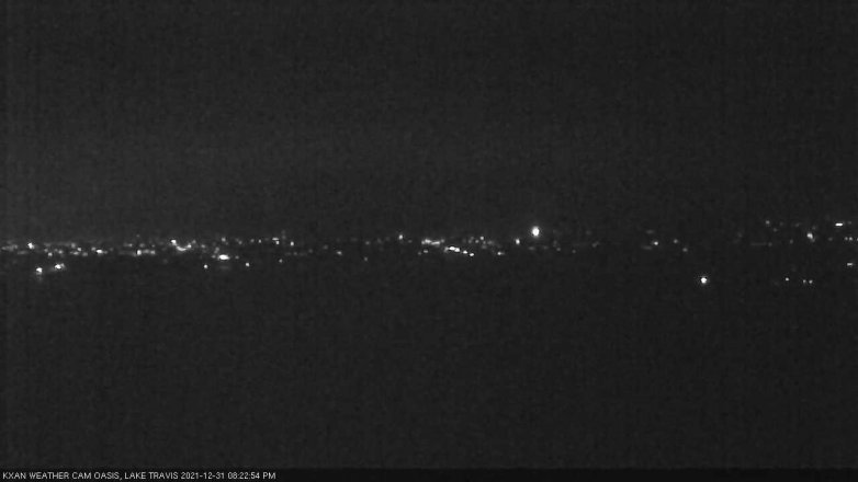 Lake Travis webcam, December 31, 2021 8:25 PM CT