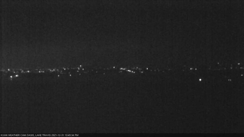 Lake Travis webcam, December 31, 2021 10:45 PM CT