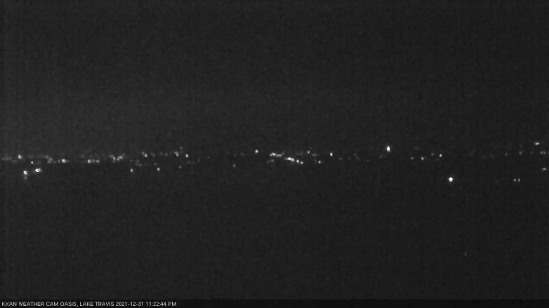 Lake Travis webcam, December 31, 2021 11:25 PM CT