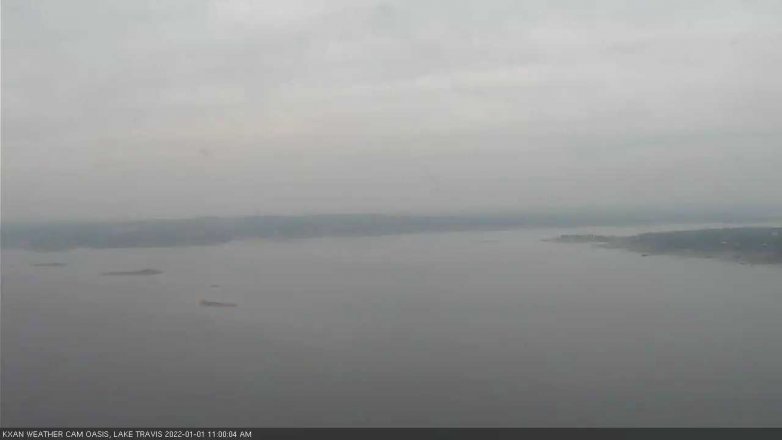 Lake Travis webcam, January 1, 2022 11:00 AM CT