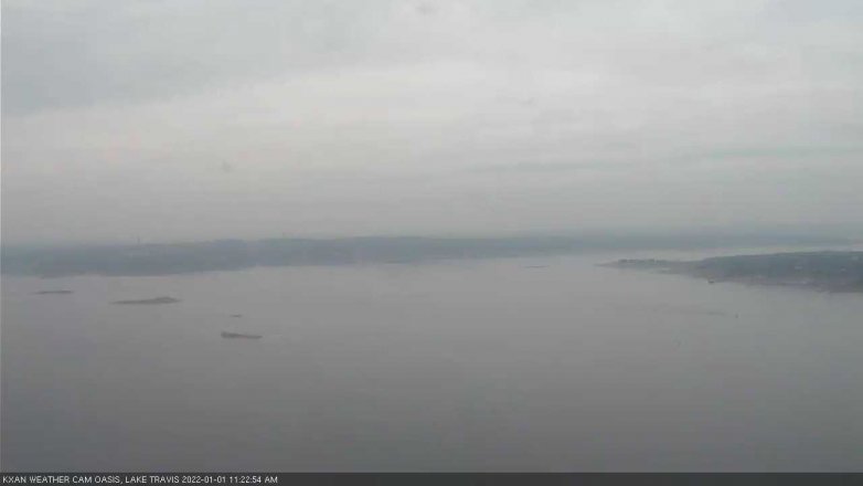 Lake Travis webcam, January 1, 2022 11:25 AM CT