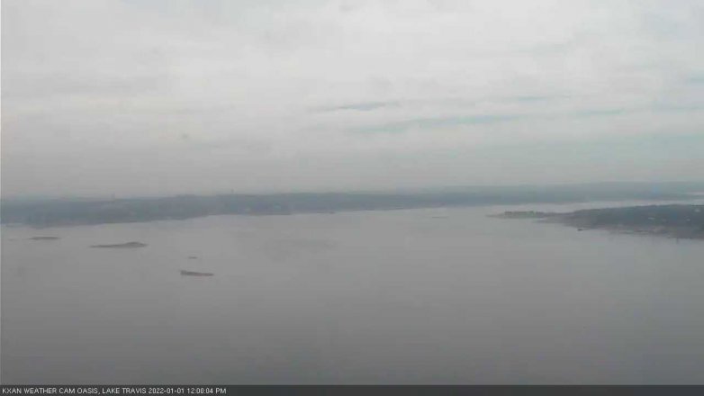 Lake Travis webcam, January 1, 2022 12:00 PM CT