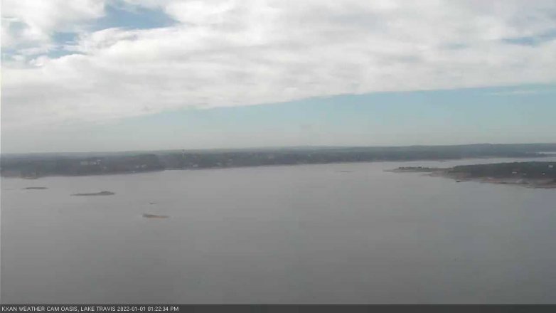 Lake Travis webcam, January 1, 2022 1:25 PM CT