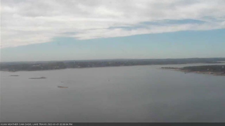 Lake Travis webcam, January 1, 2022 2:00 PM CT