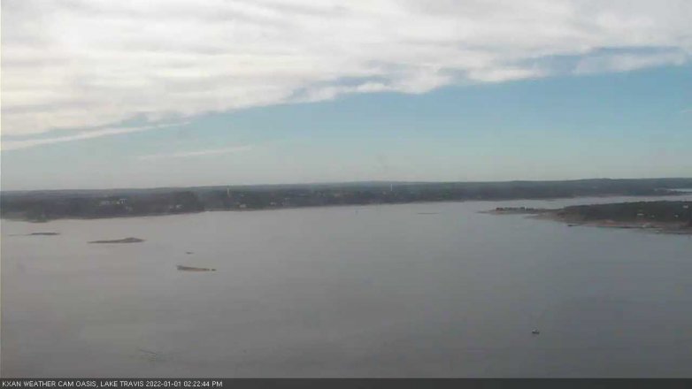 Lake Travis webcam, January 1, 2022 2:25 PM CT