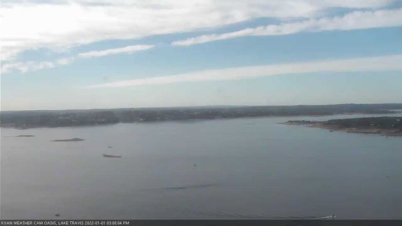 Lake Travis webcam, January 1, 2022 3:00 PM CT