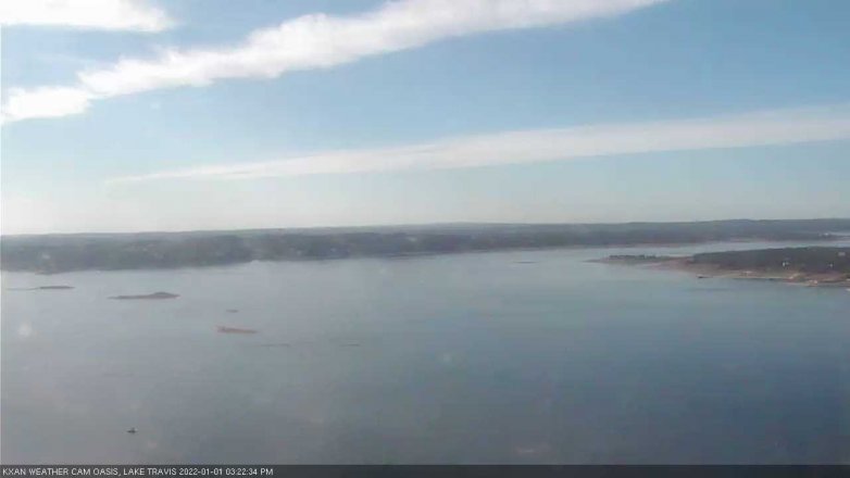 Lake Travis webcam, January 1, 2022 3:25 PM CT