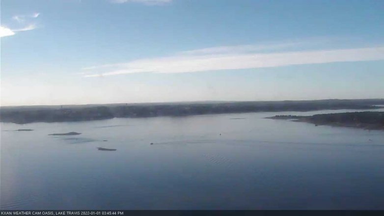 Lake Travis webcam, January 1, 2022 3:45 PM CT
